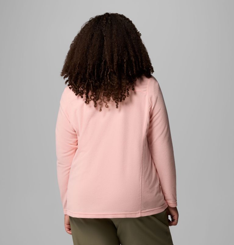 Women's Lake Aloha Half Zip Fleece Pullover - Plus Size, Color: Pink Sand, image 3