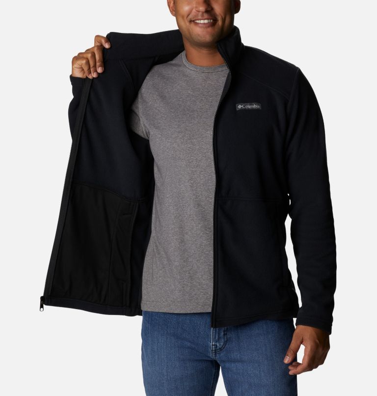 Men's Castle Dale Full Zip Fleece Jacket, Color: Black