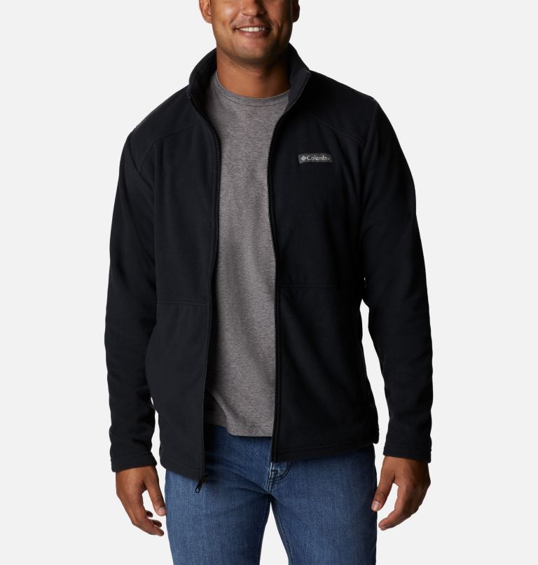 Thumbnail: Men's Castle Dale Full Zip Fleece Jacket, Color: Black, image 6
