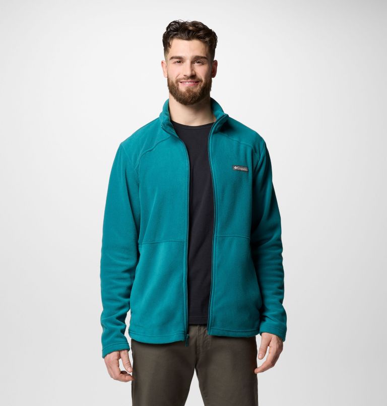 Men's Castle Dale Full Zip Fleece Jacket, Color: River Blue, image 6