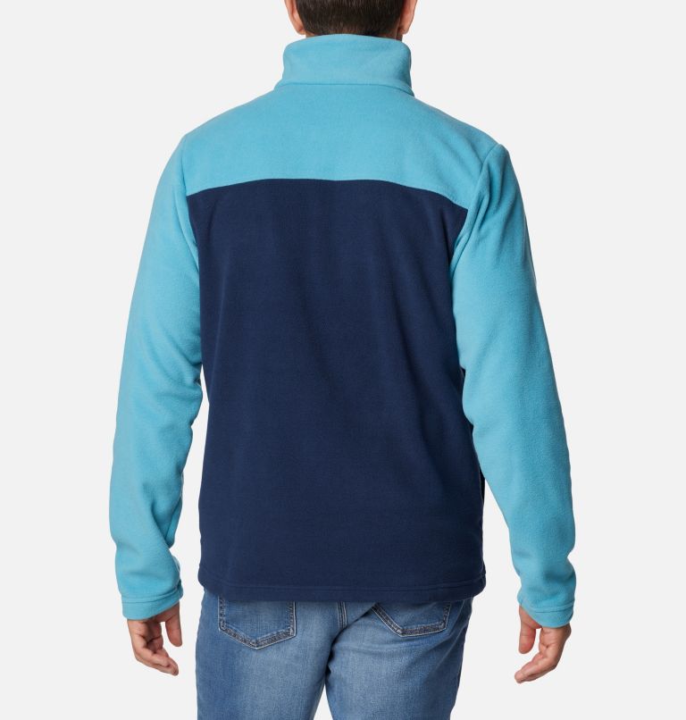 Thumbnail: Men's Castle Dale Full Zip Fleece Jacket, Color: Collegiate Navy, Shasta, image 2
