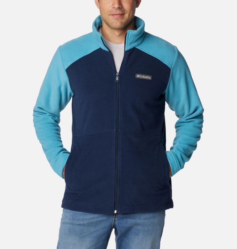 Men's Castle Dale Full Zip Fleece Jacket, Color: Collegiate Navy, Shasta, image 1