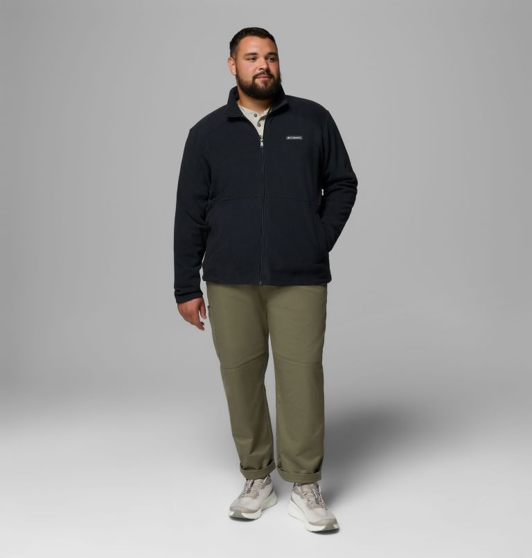 Men's Castle Dale Full Zip Fleece Jacket - Big, Color: Black, image 2