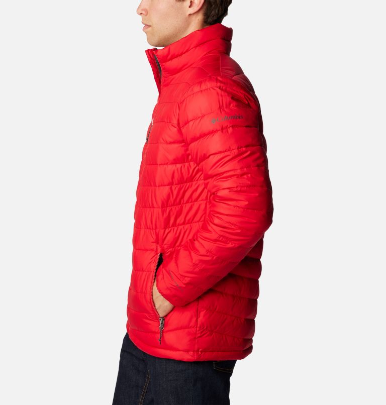 Men's Slope Edge Insulated Jacket, Color: Mountain Red, image 3