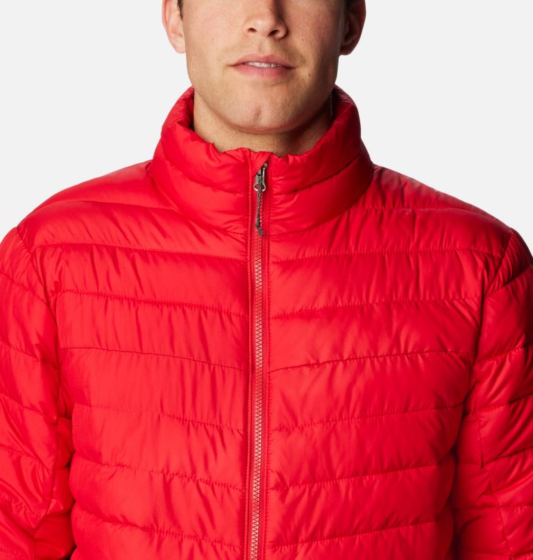 Men's Slope Edge Insulated Jacket, Color: Mountain Red, image 4