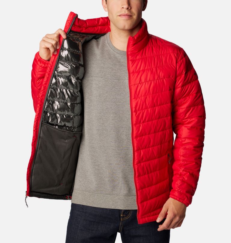 Men's Slope Edge Insulated Jacket, Color: Mountain Red, image 5