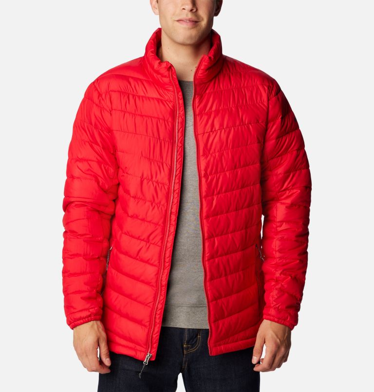 Mens red puffa clearance jacket