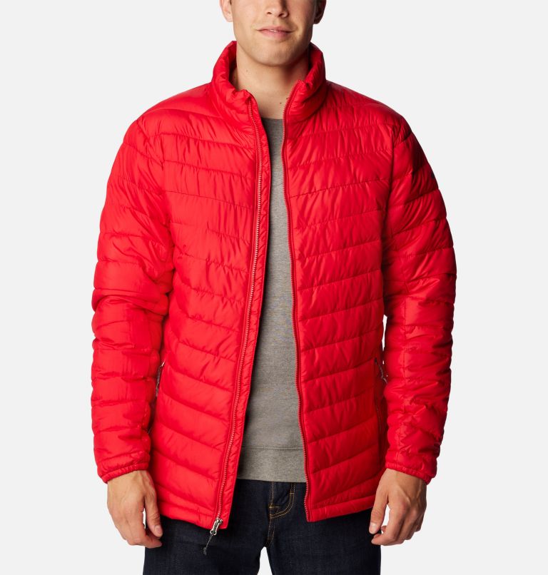 Men's Slope Edge Insulated Jacket, Color: Mountain Red, image 8