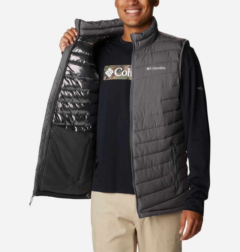 Men's Slope Edge Vest, Color: City Grey, image 5