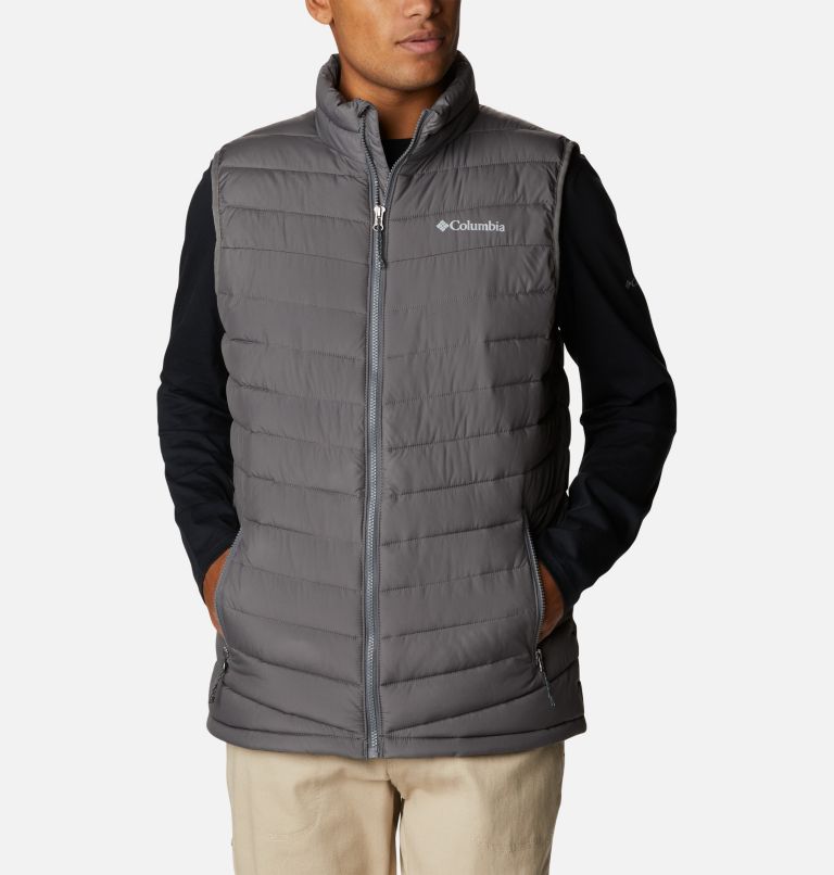 Men's Slope Edge Vest, Color: City Grey, image 1
