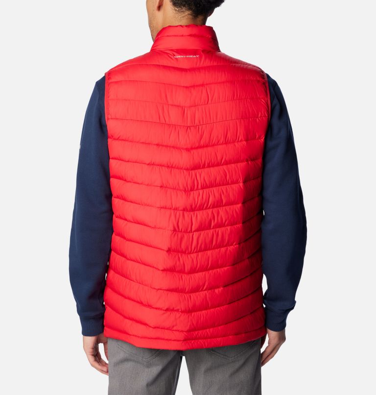 Red puffer hot sale vest mens