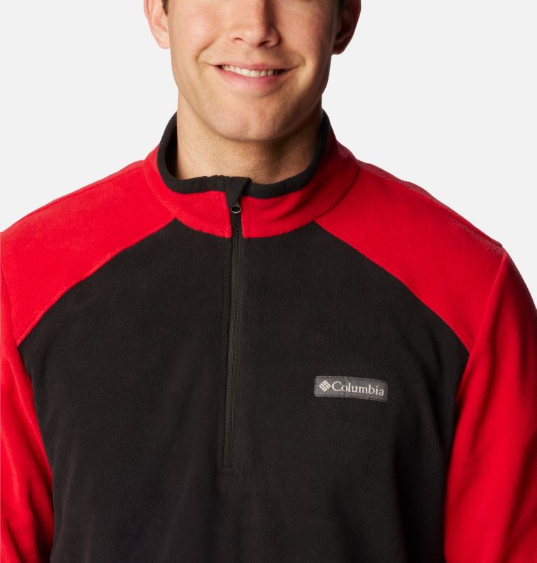 Lake Aloha Half Zip Fleece | 012 | XXL, Color: Black, Mountain Red, image 4