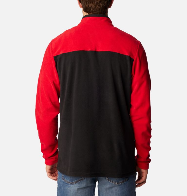 Lake Aloha Half Zip Fleece | 012 | XXL, Color: Black, Mountain Red, image 2