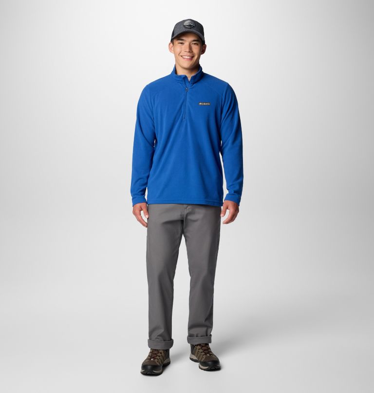 Men's Lake Aloha Half Zip Fleece Pullover, Color: Mountain Blue, image 3