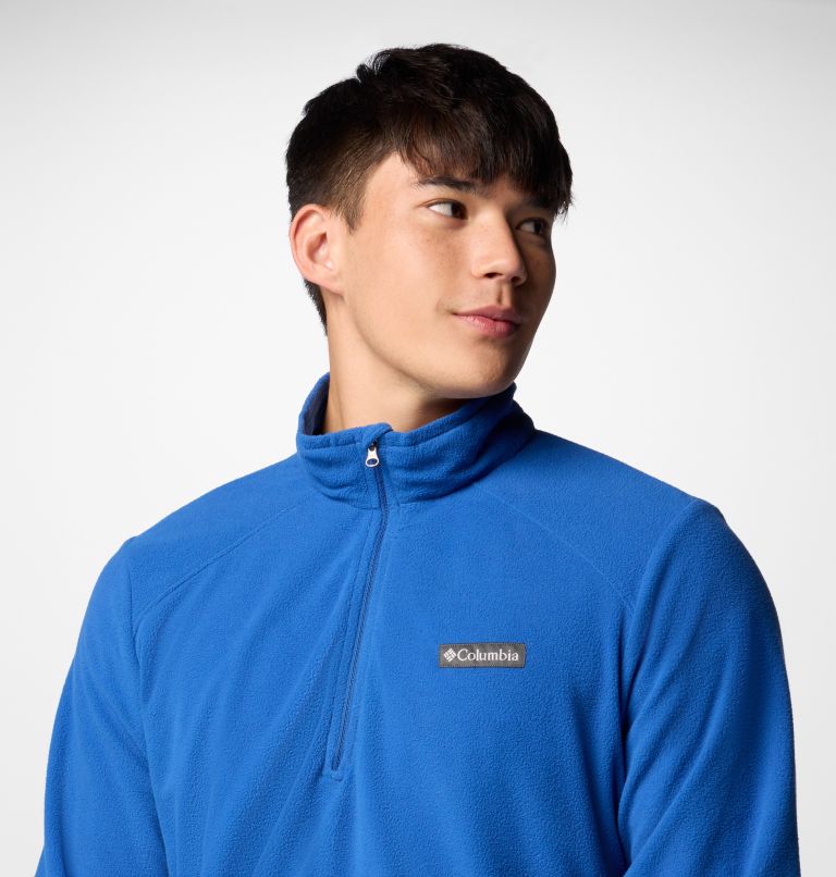 Men's Lake Aloha Half Zip Fleece Pullover, Color: Mountain Blue, image 5