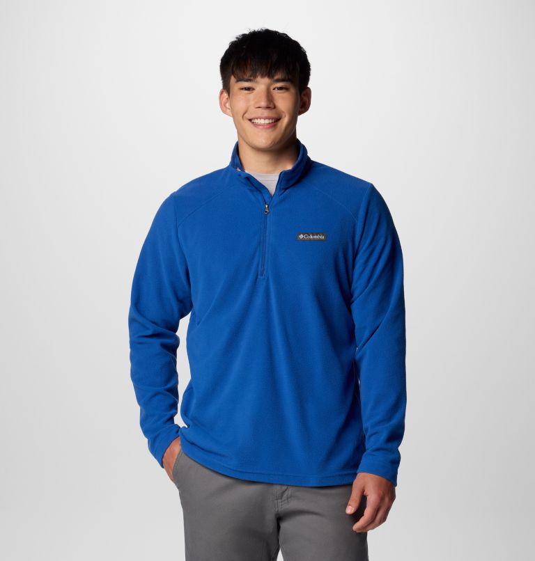 Men's Lake Aloha Half Zip Fleece Pullover, Color: Mountain Blue, image 1