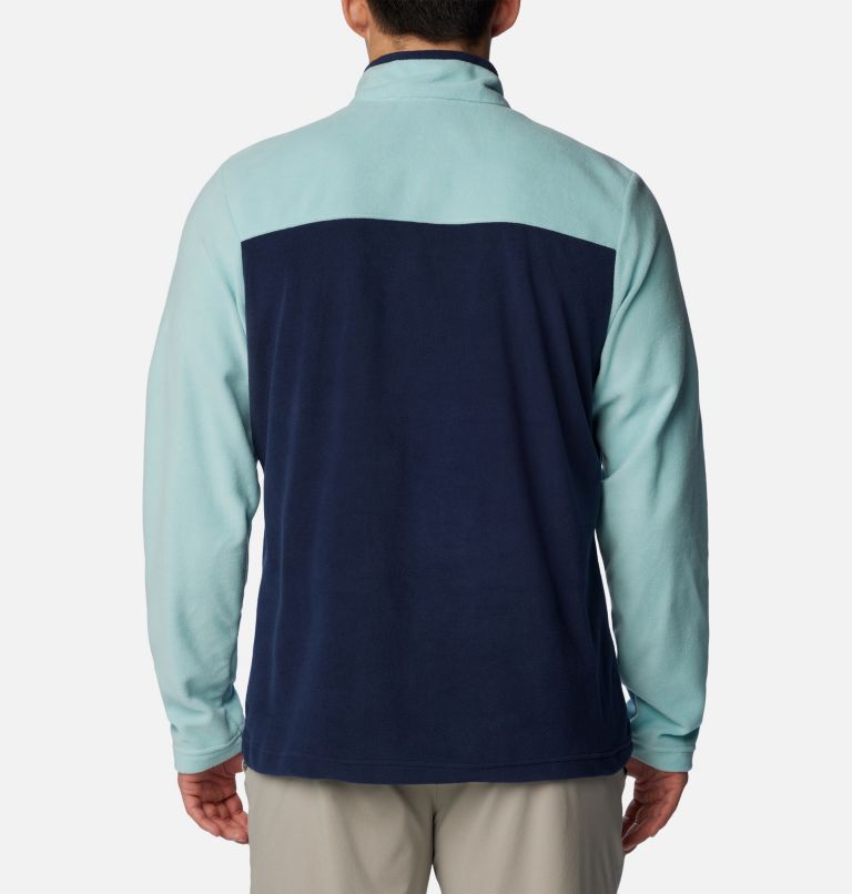 Men's Lake Aloha Half Zip Fleece Pullover, Color: Collegiate Navy, Spray, image 2