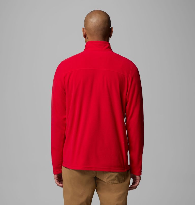 Men's Lake Aloha Half Zip Fleece Pullover, Color: Mountain Red, image 3
