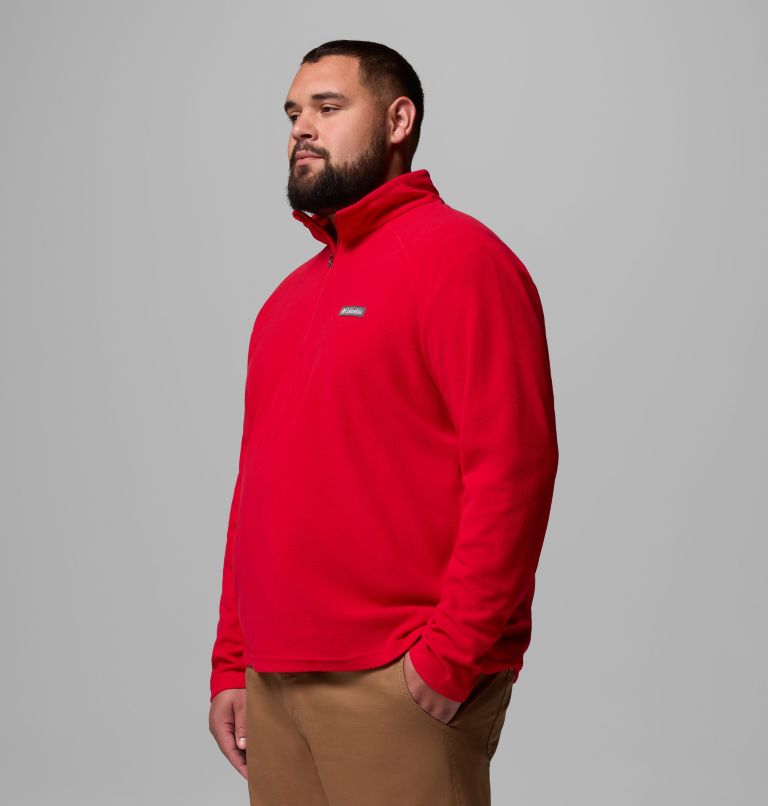 Men's Lake Aloha Half Zip Fleece Pullover - Big, Color: Mountain Red, image 4