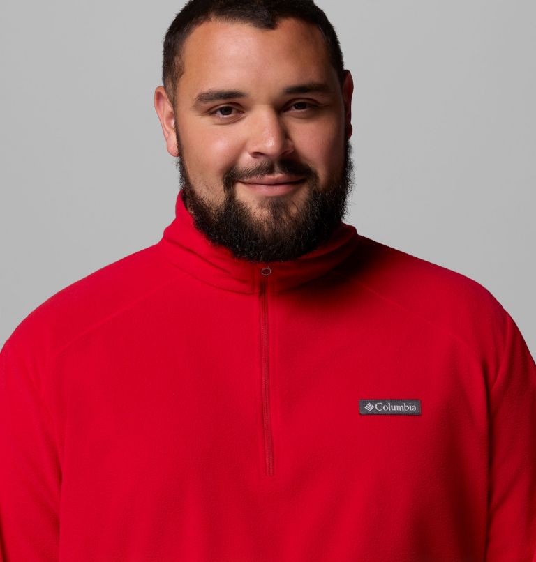 Men's Lake Aloha Half Zip Fleece Pullover - Big, Color: Mountain Red, image 5