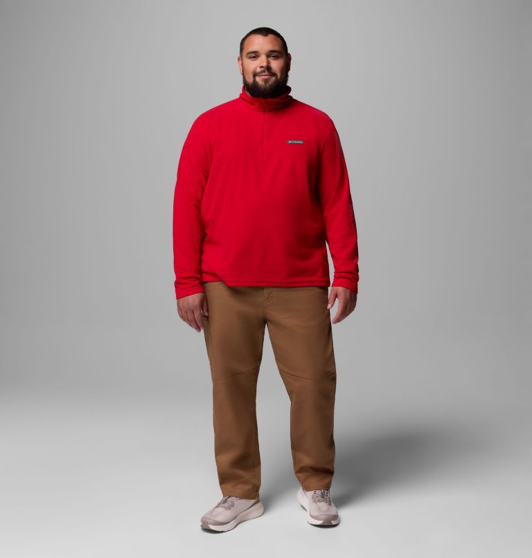 Men's Lake Aloha Half Zip Fleece Pullover - Big, Color: Mountain Red, image 2