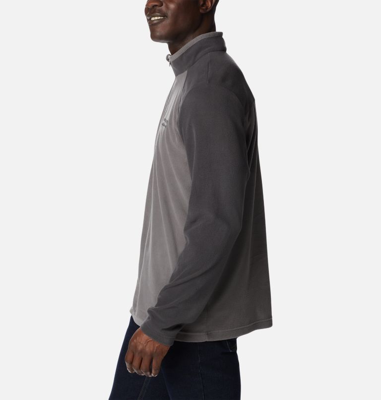 Men's Lake Aloha Half Zip Fleece Pullover - Tall, Color: City Grey, Shark, image 3