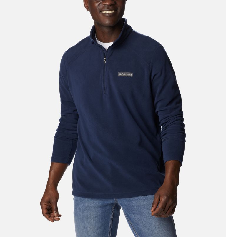 Men's Lake Aloha Half Zip Fleece Pullover - Tall, Color: Collegiate Navy, image 5