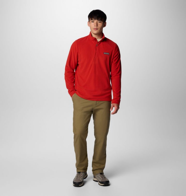Men's Lake Aloha Half Zip Fleece Pullover - Tall, Color: Sail Red, image 3