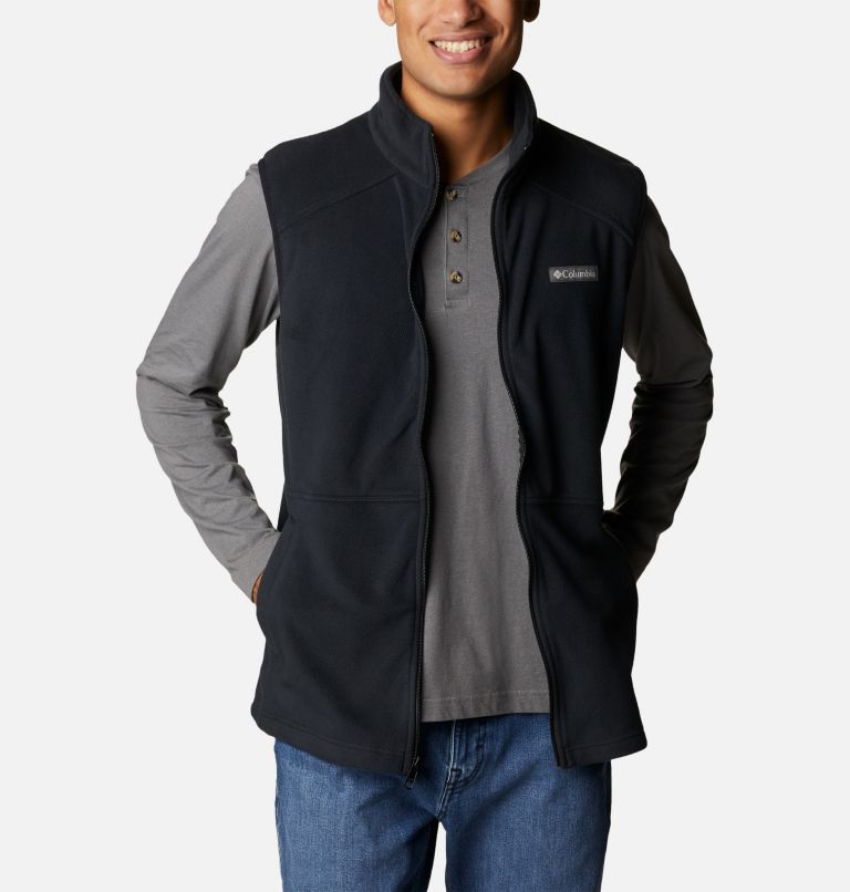 Men's Castle Dale Fleece Vest, Color: Black, image 6