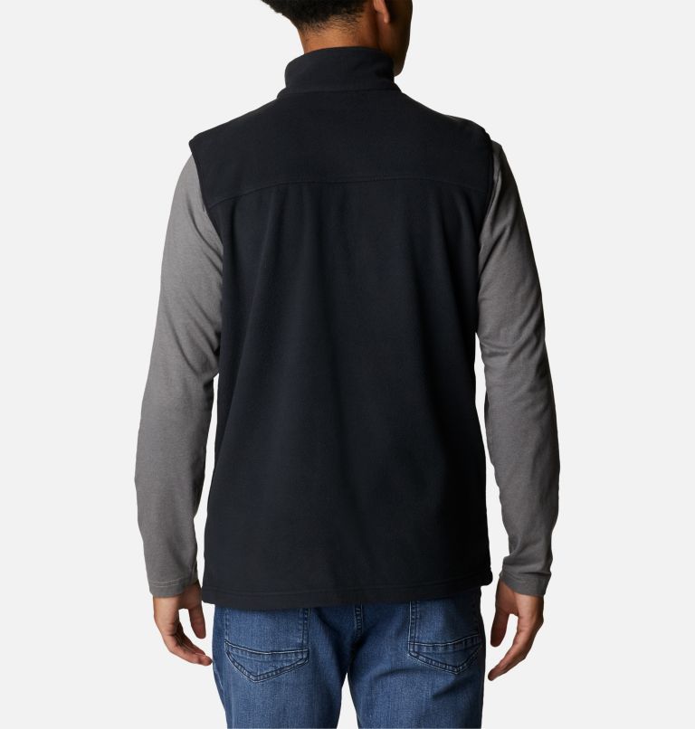Men's Castle Dale Fleece Vest, Color: Black, image 2