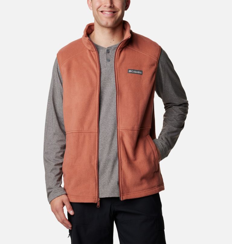 Mens fleece hotsell zip up vest