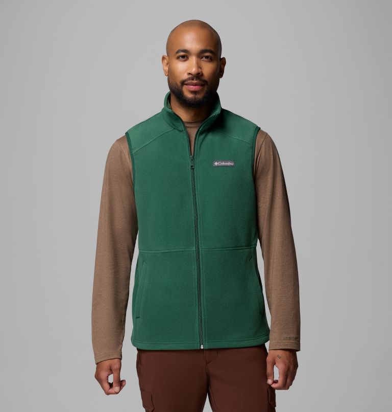 Men's Castle Dale Fleece Vest, Color: Rain Forest, image 1