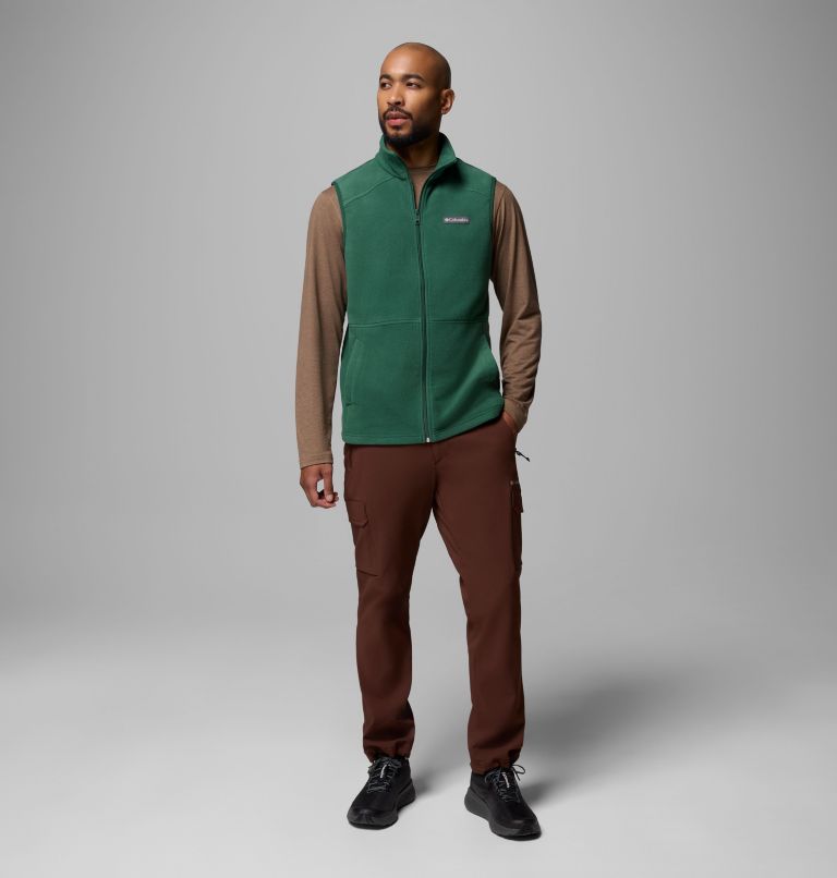 Men's Castle Dale Fleece Vest, Color: Rain Forest, image 2