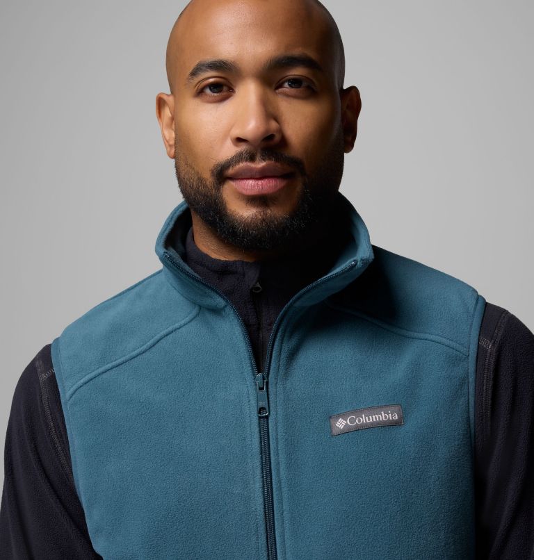 Men's Castle Dale Fleece Vest, Color: Everblue, image 6