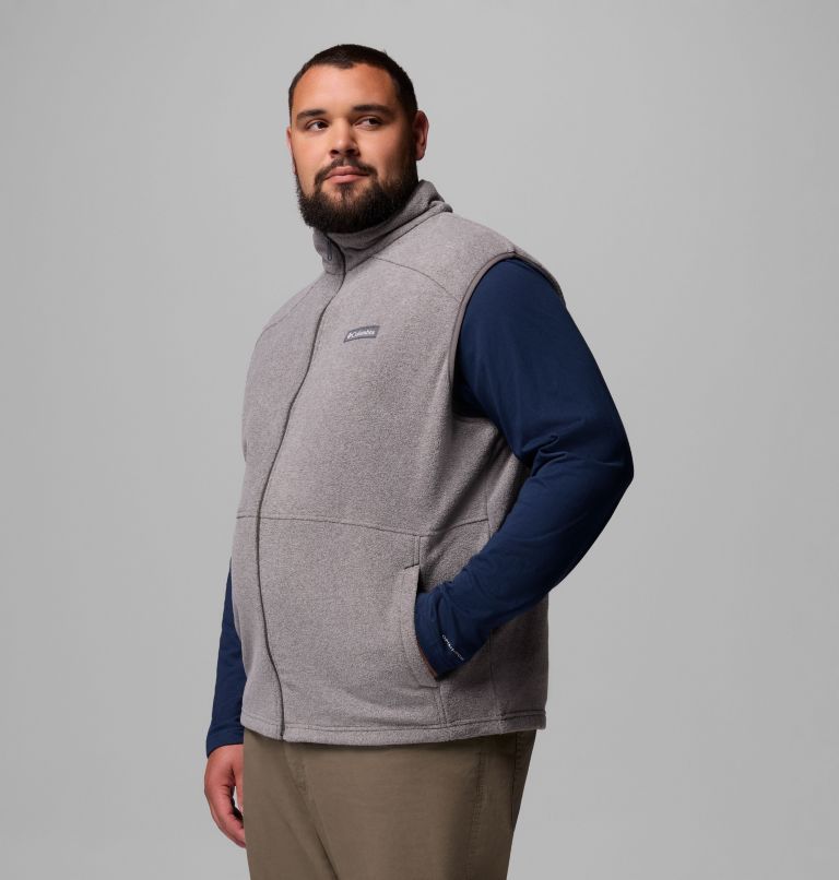 Men's Castle Dale Fleece Vest - Big, Color: Charcoal Heather, image 4