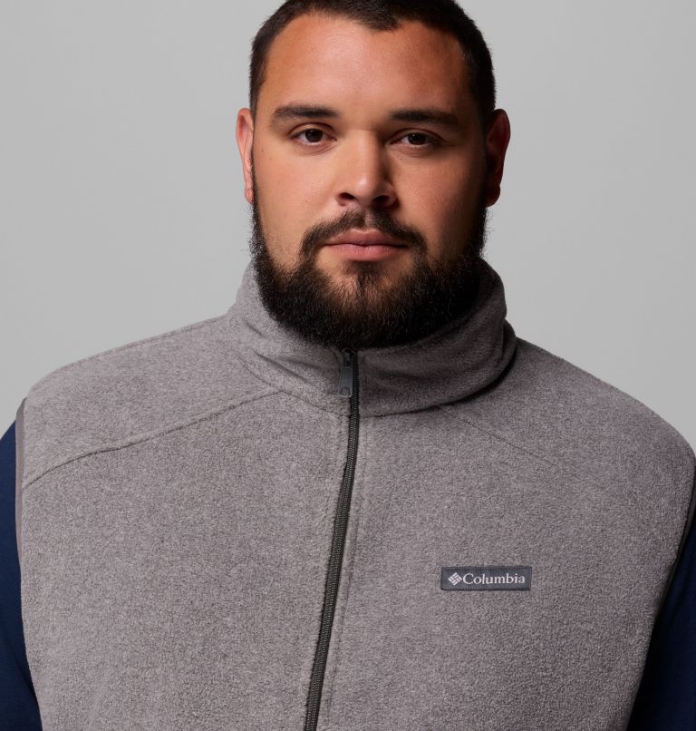 Men's Castle Dale Fleece Vest - Big, Color: Charcoal Heather, image 6