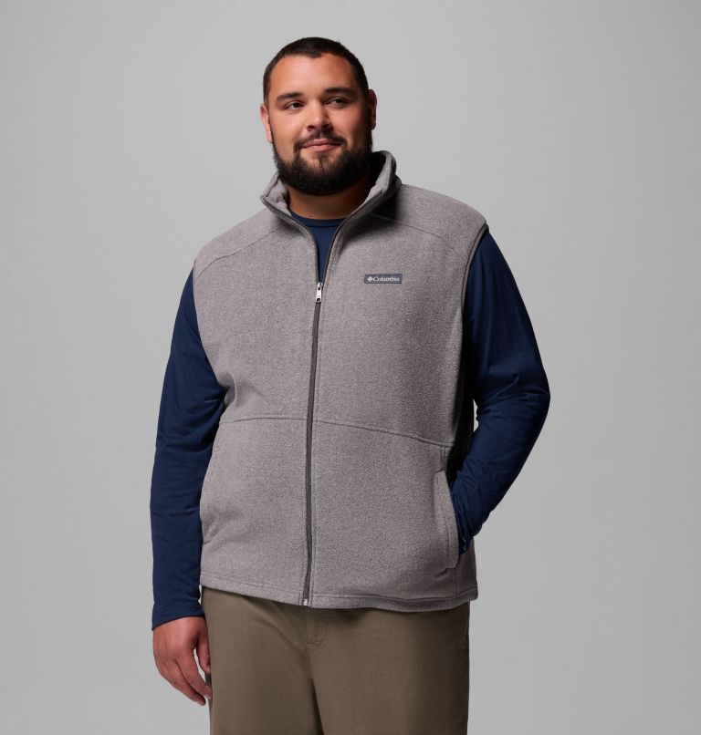 Men's Castle Dale Fleece Vest - Big, Color: Charcoal Heather, image 1