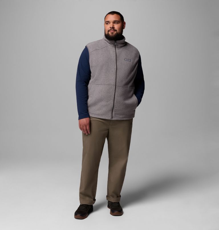 Men's Castle Dale Fleece Vest - Big, Color: Charcoal Heather, image 2