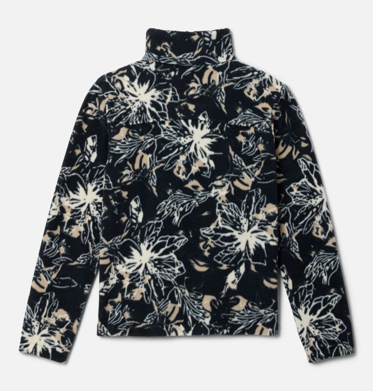 Girls' Castle Dale Printed Full Zip Fleece Jacket, Color: Black Aurelian, image 2