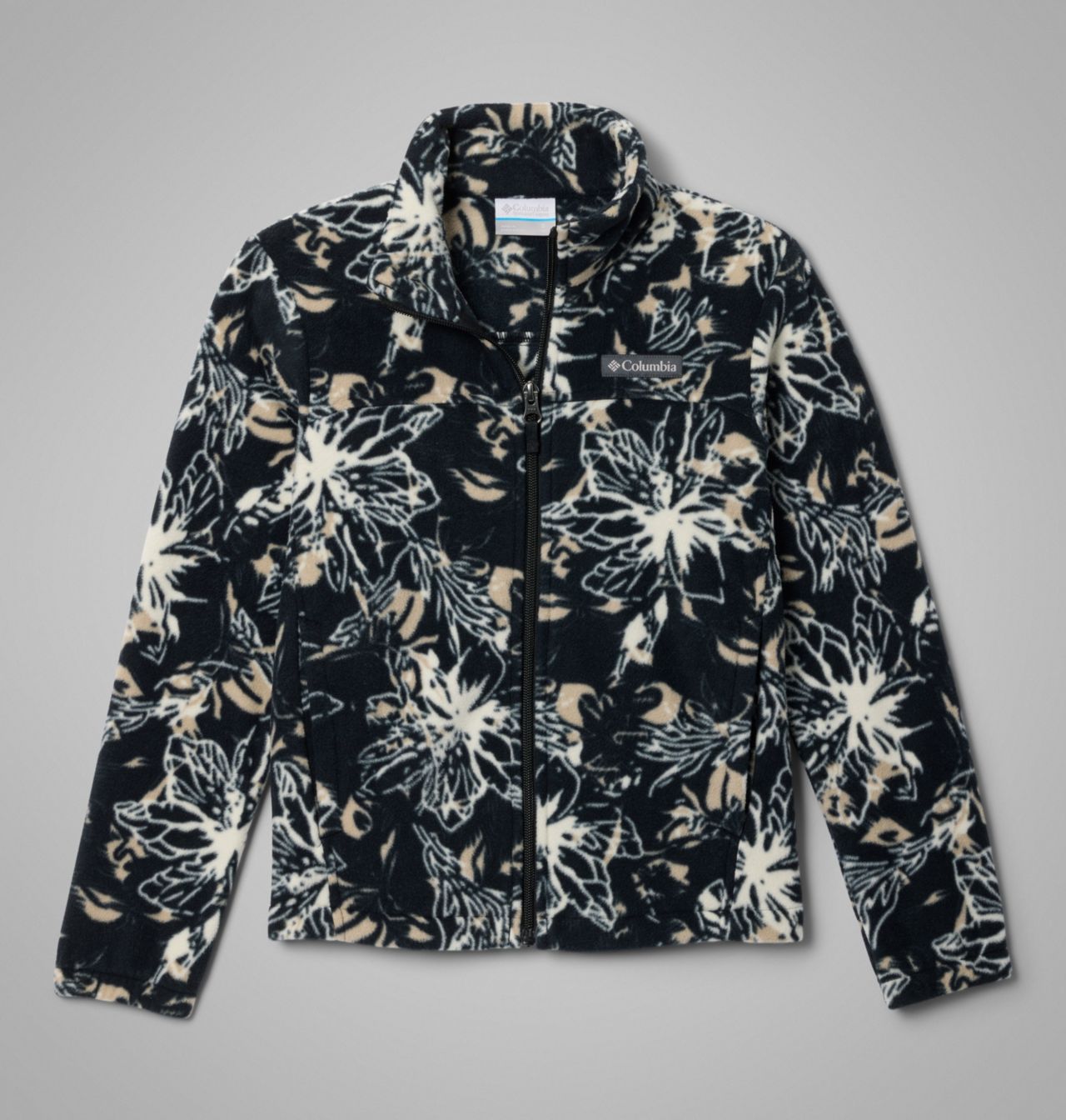 Girls' Castle Dale™ Printed Full Zip Fleece Jacket 1