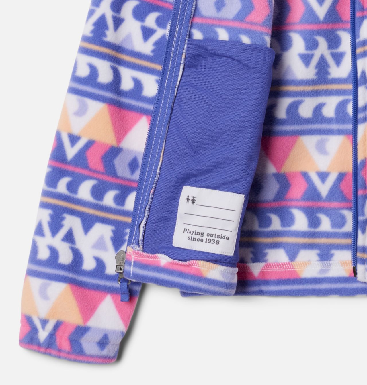 Girls' Castle Dale™ Printed Full Zip Fleece Jacket 3