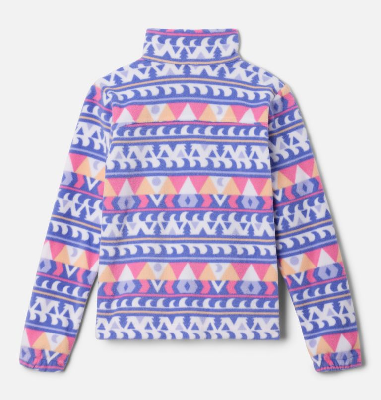 Manteau imprimé en laine polaire à fermeture éclair Castle Dale pour fille, Color: White Camp Blanket, image 2