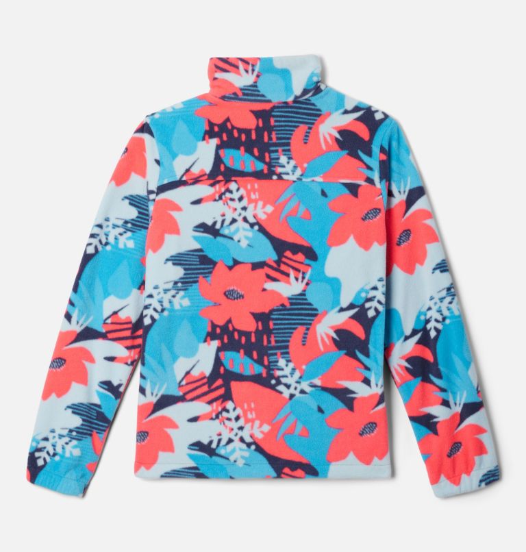 Girls' Castle Dale Printed Full Zip Fleece Jacket, Color: Nocturnal Scraptanical, image 2