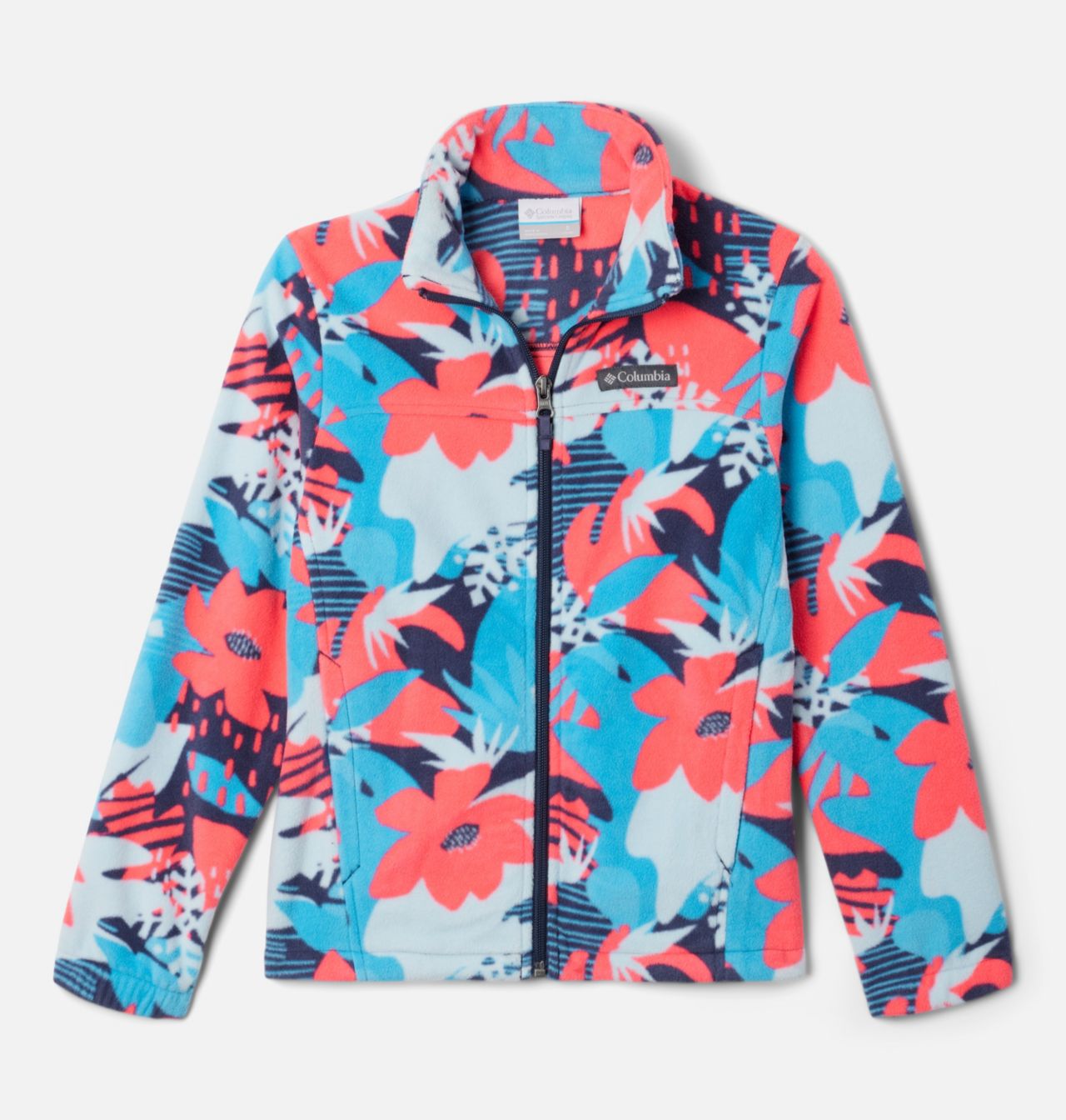 Girls' Castle Dale™ Printed Full Zip Fleece Jacket 1