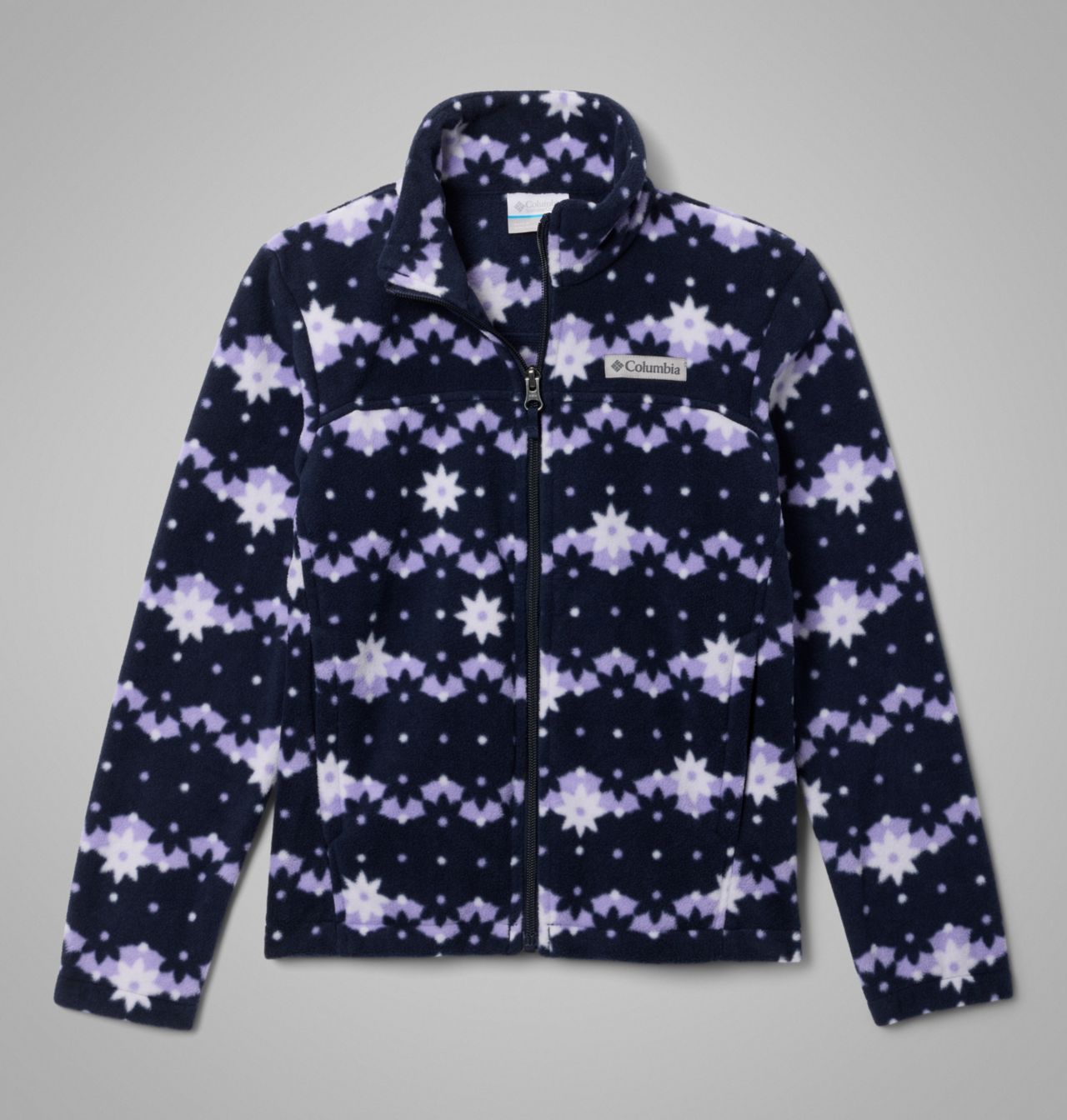 Girls' Castle Dale™ Printed Full Zip Fleece Jacket 1