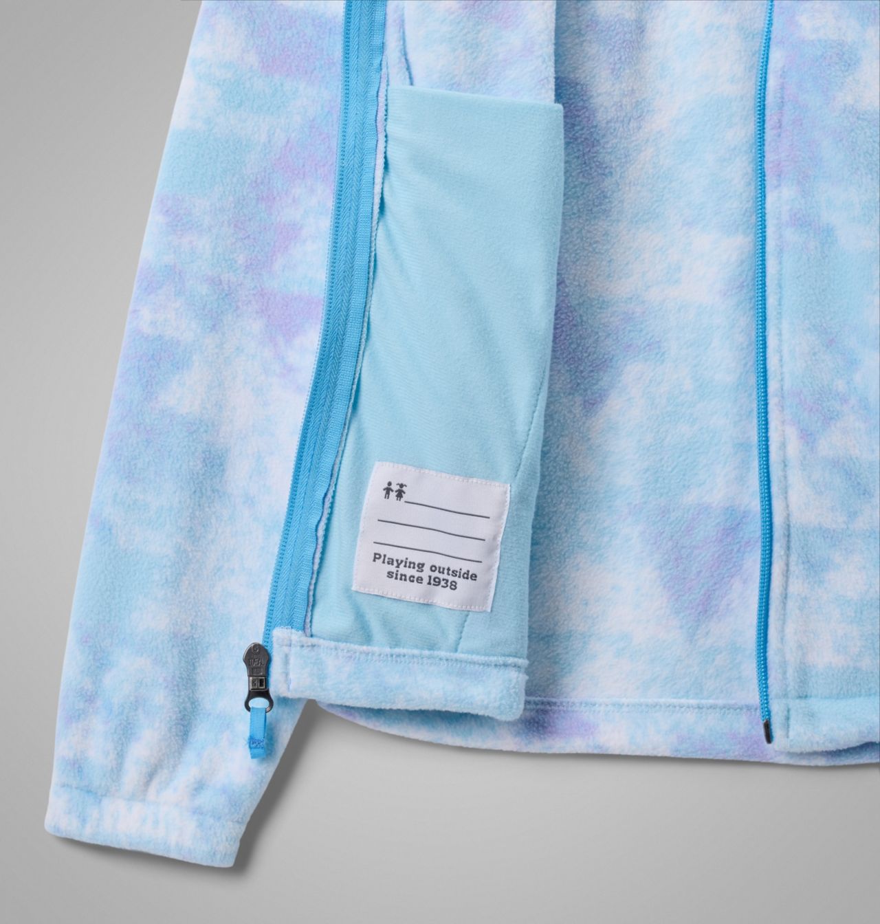 Girls' Castle Dale™ Printed Full Zip Fleece Jacket 3