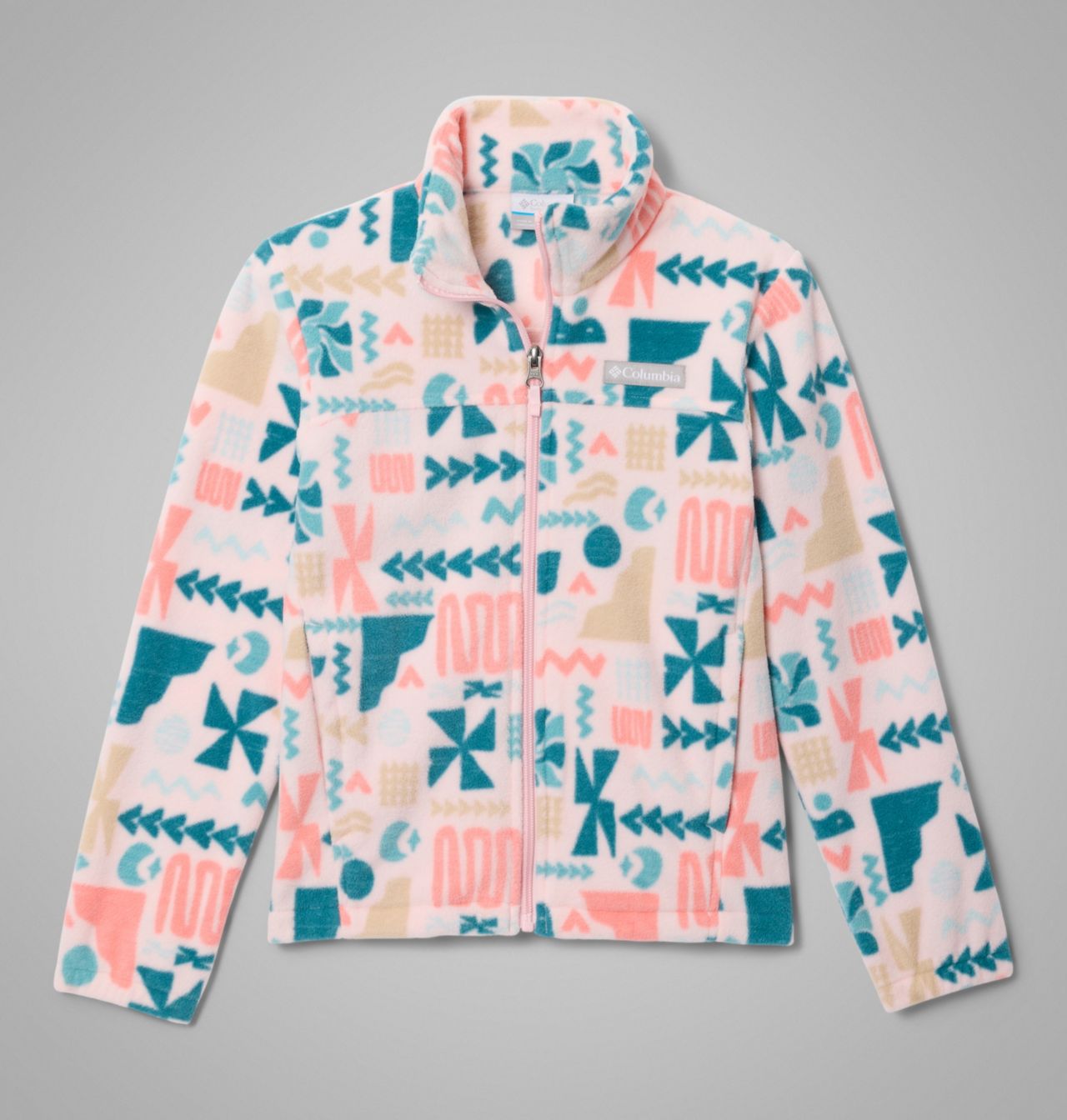 Girls' Castle Dale™ Printed Full Zip Fleece Jacket 1