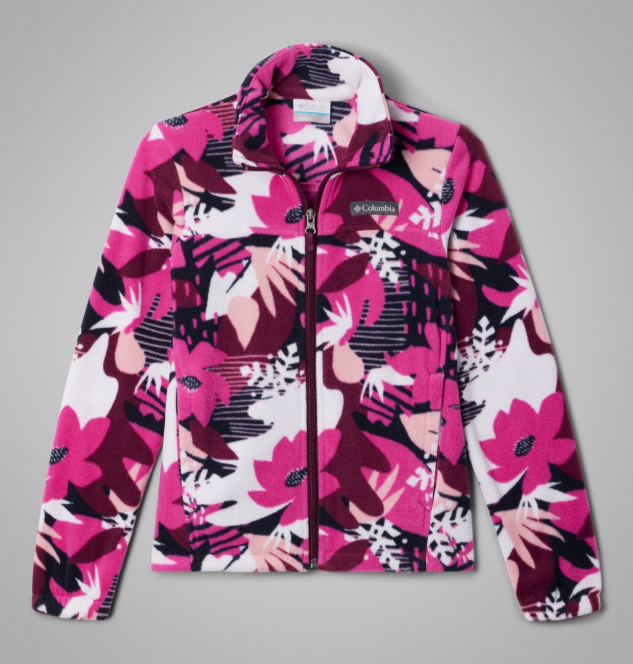Girls' Castle Dale™ Printed Full Zip Fleece Jacket 1