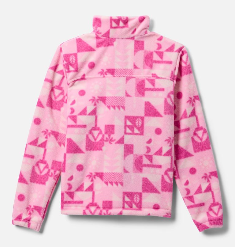 Manteau imprimé en laine polaire à fermeture éclair Castle Dale pour fille, Color: Wild Rose Quest, image 2