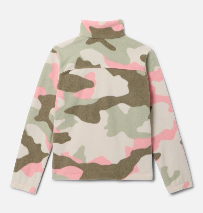Girls' Castle Dale Printed Full Zip Fleece Jacket, Color: Pink Orchid Mod Camo, image 2
